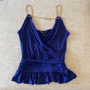 🪞 victorias secret silky cowl neck chain strap  top